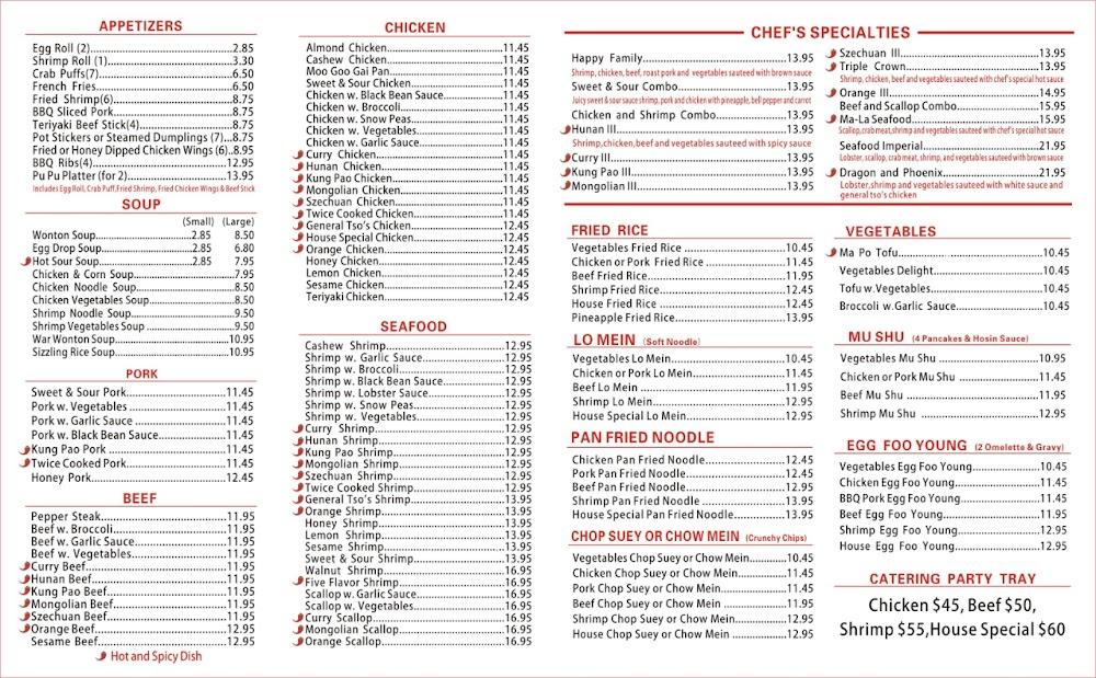 Big Wa Chinese Restaurant Menu image 2